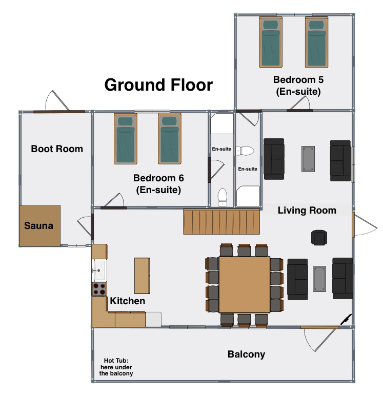 Chalet Cornillon Alpe d’Huez Floor Plan 2